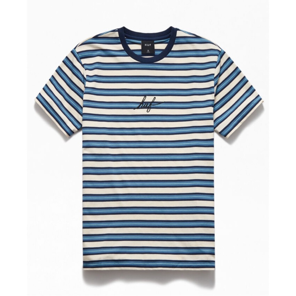 HUF Striped Tee Shirt Size Large